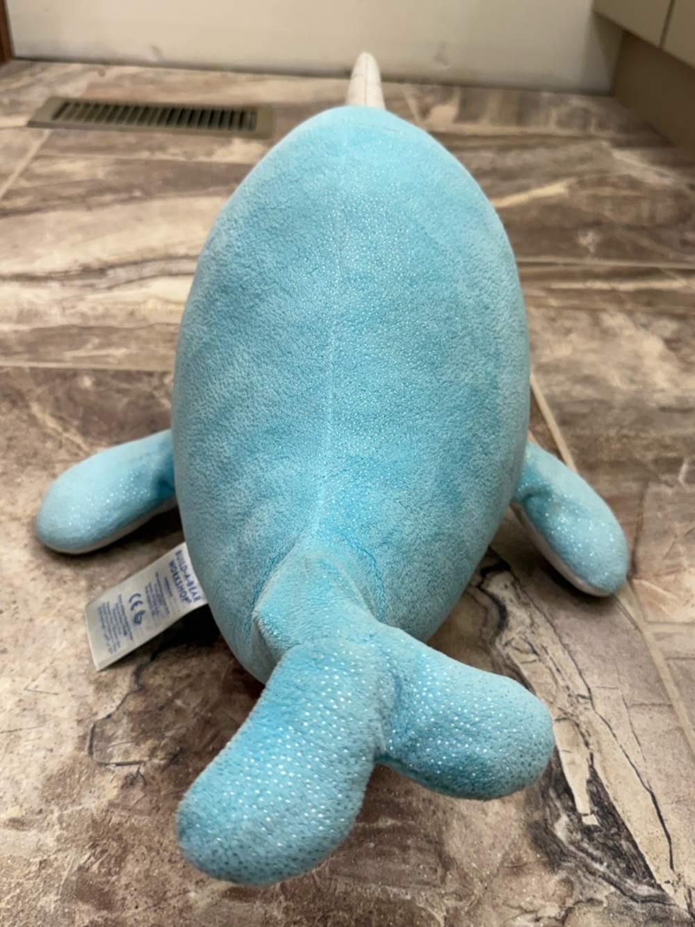 Build-A-Bear Narwhal Plush Blue Whale Stuffed Animal 16” Soft Toy Cute - Picture 6 of 13